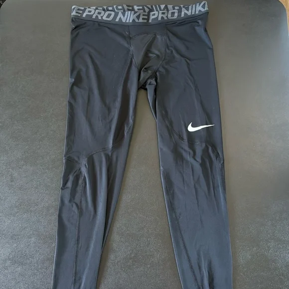 Black XL Nike Pro Dri Fit Compression Pants - Picture 1 of 3
